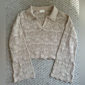 Altar’d State: Adorable Cropped Knit Sweater - Size L
